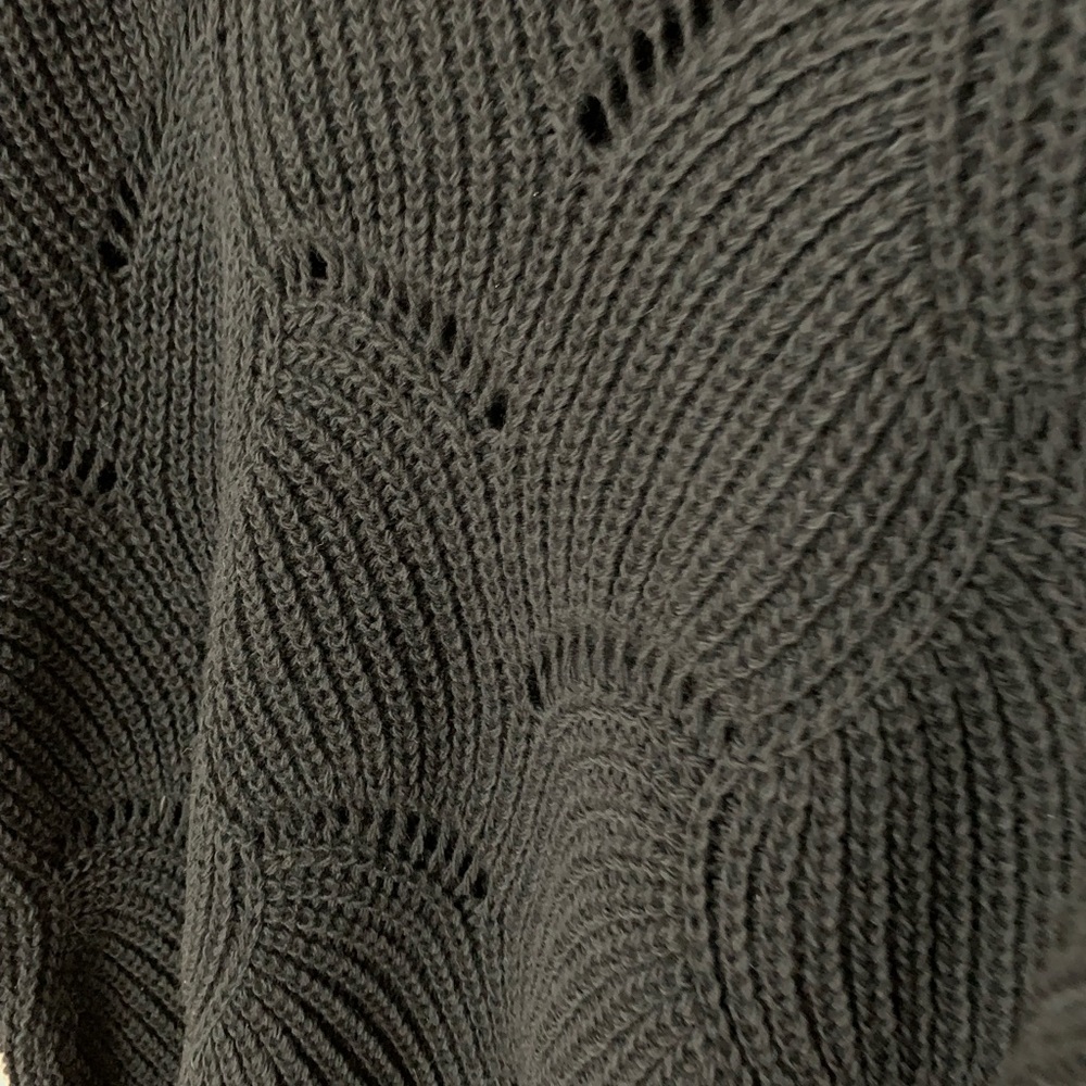 LAST 1✨Black Cable Knit Wide Neck Sweater - Picture 5 of 5